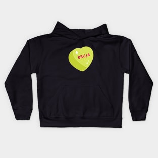 Bruja Candy Heart Valentine's Day Kids Hoodie